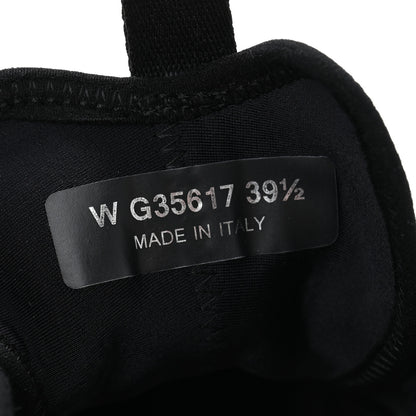 Chanel Velvet Calfskin Mixed Fibers CC Sneakers 39.5 Black 8 of 9
