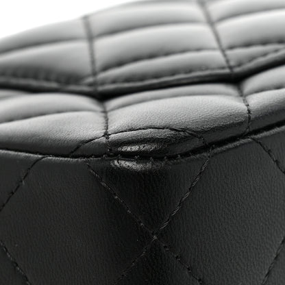 Chanel Lambskin Quilted Mini Rectangular Flap Black 17 of 19
