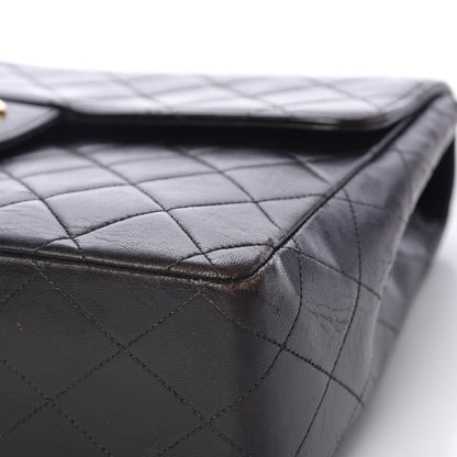 Chanel Lambskin Quilted Jumbo Single Flap Black 11 of 17