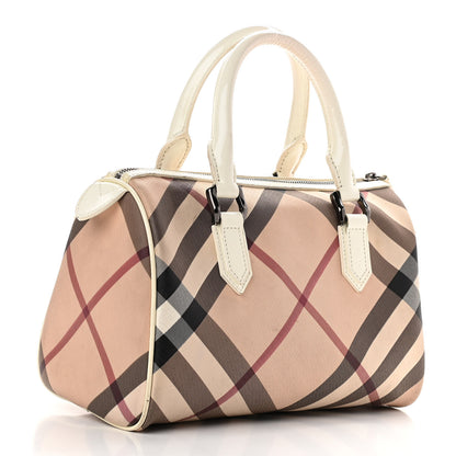 Burberry Nova Check Small Chester Bowling Bag White 2 of 18
