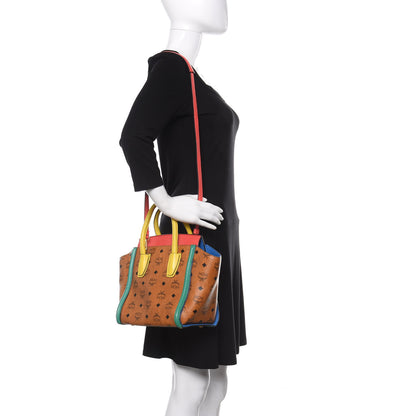 MCM Visetos Small Kathy Tote Cognac Multicolor 2 of 16