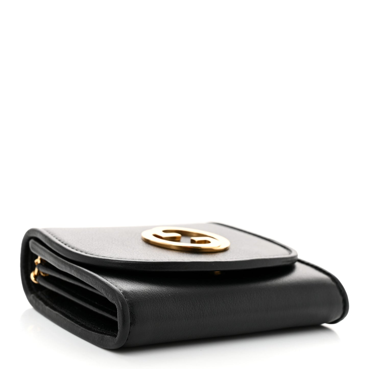 Roxy Calfskin Medium Blondie Chain Wallet Black