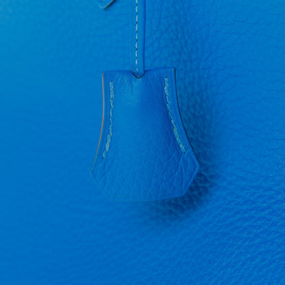 Hermes Taurillon Clemence Birkin 35 Bleu Hydra 31 of 33