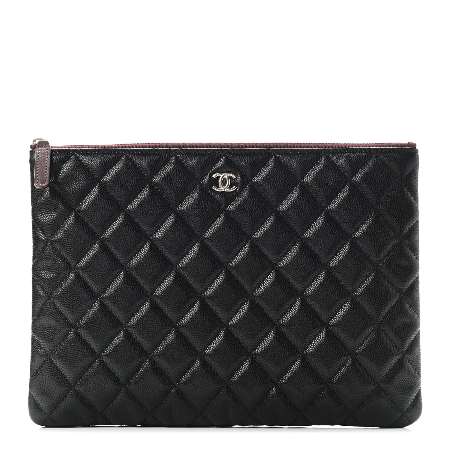 Caviar Quilted Medium Cosmetic Case Black