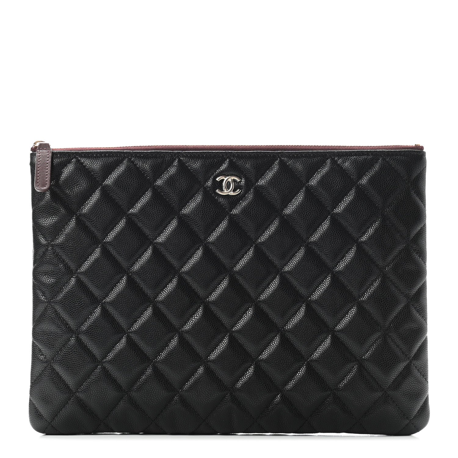 Chanel Caviar Quilted Medium Cosmetic Case Black 1 of 7