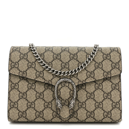 Gucci GG Supreme Monogram Mini Dionysus Chain Wallet Beige Taupe 1 of 15