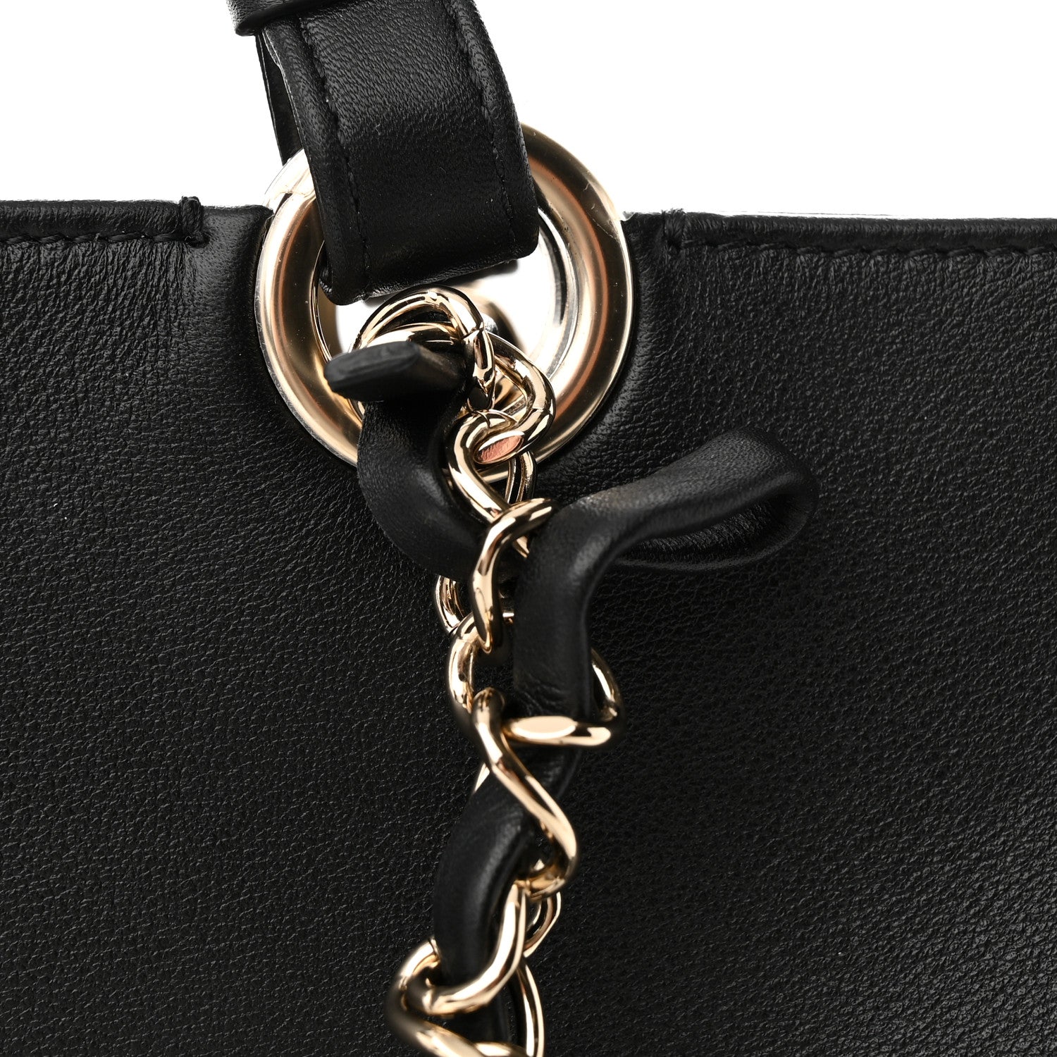 Chanel Calfskin CC Zipped Shopping Tote Black 10 of 11