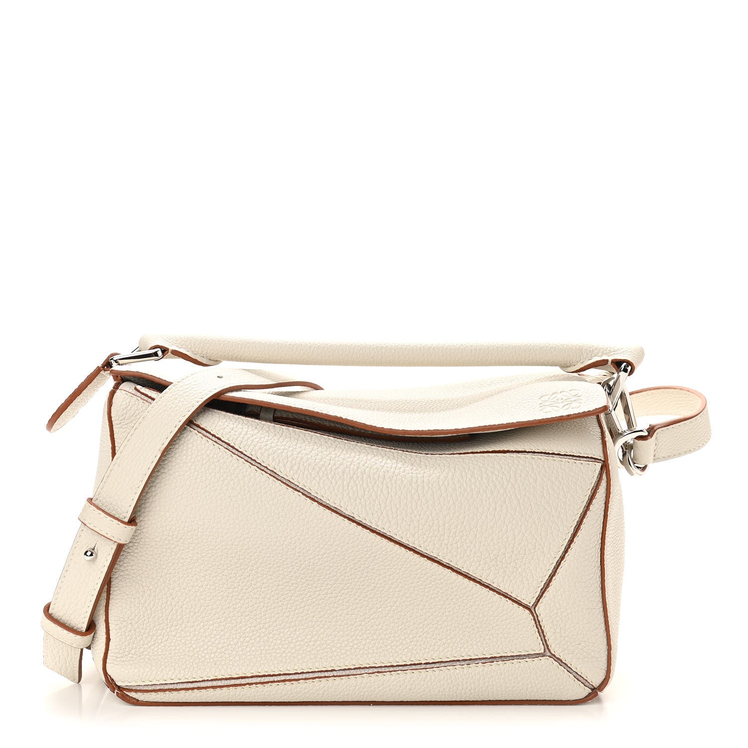 Loewe Calfskin Small Puzzle Bag Ivory 1 of 10