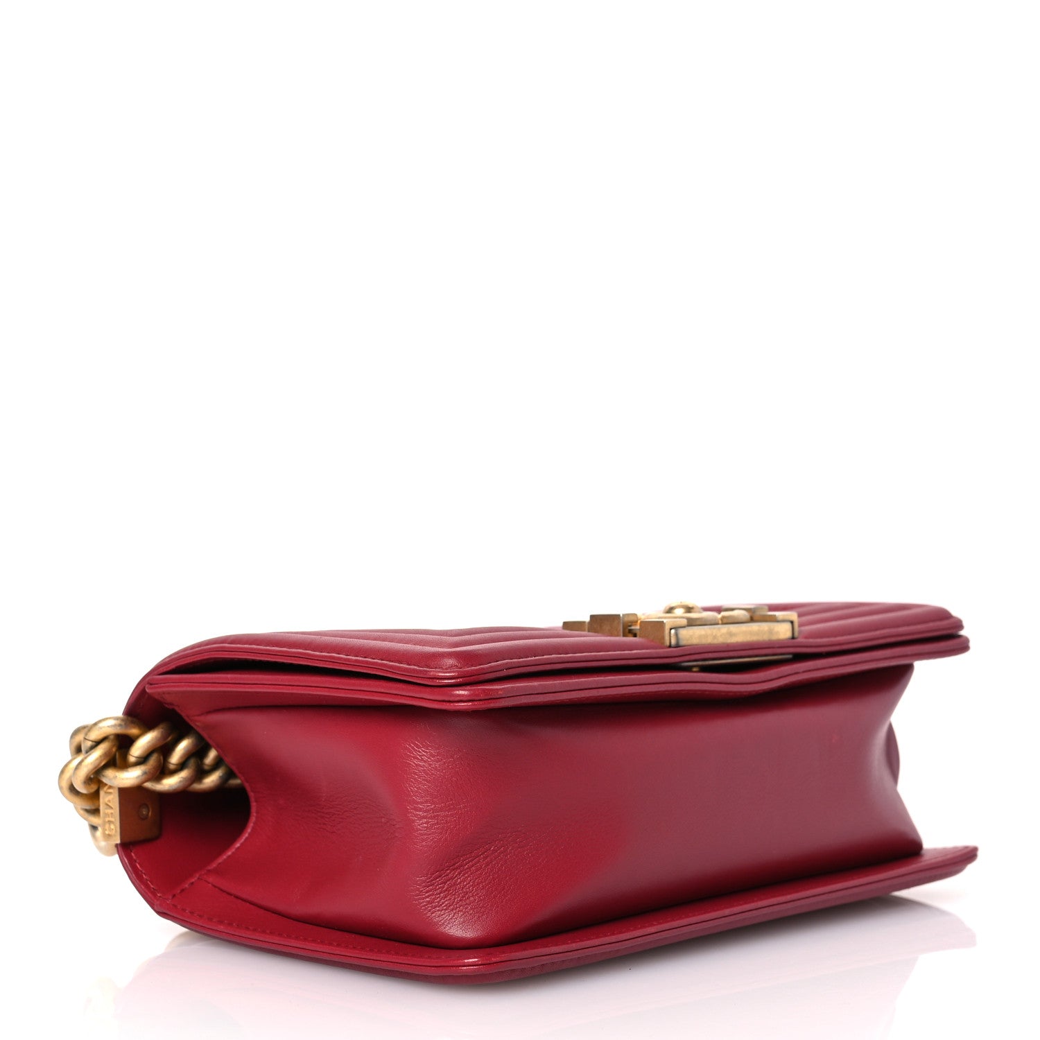 Chanel Calfskin Quilted Small Boy Flap Red 4 of 15
