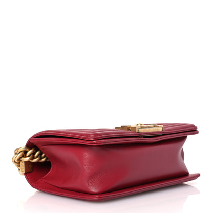 Chanel Calfskin Quilted Small Boy Flap Red 4 of 15