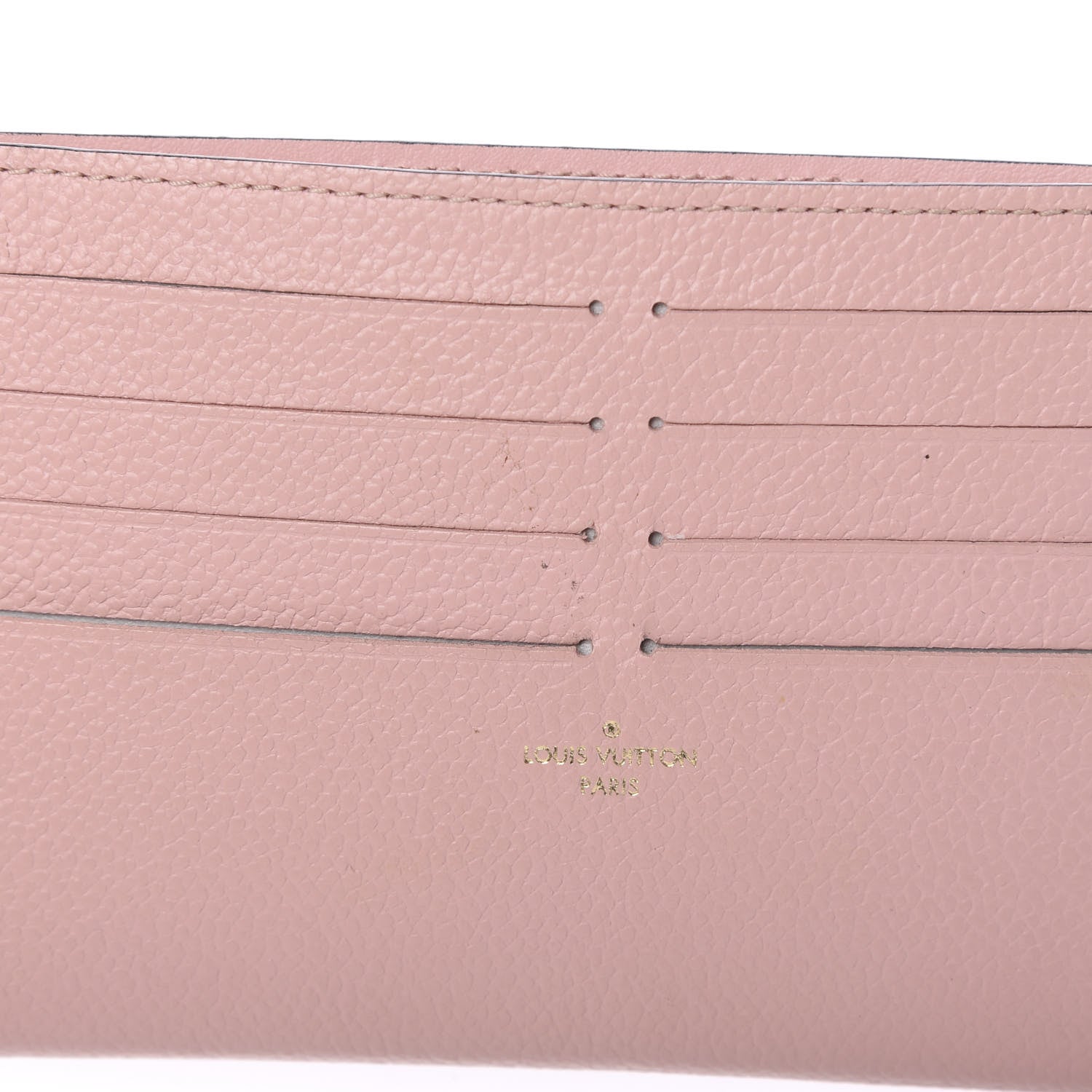 Louis Vuitton Calfskin Felicie Card Holder Insert Rose Ballerine 6 of 7