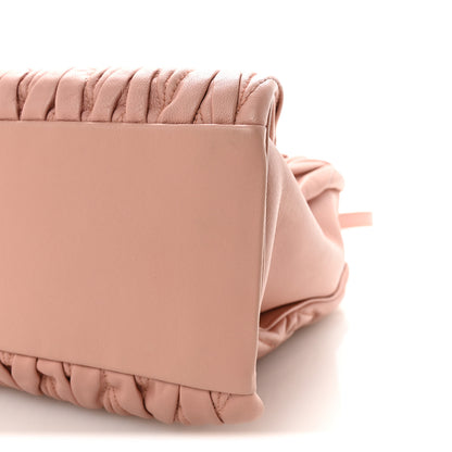 Miu Miu Nappa Matelasse Bauletto Top Handle Bowler Orchidea 9 of 9