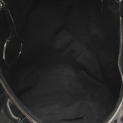 Gucci Iridescent Patent Icon Bit Medium Bag Black 5 of 7
