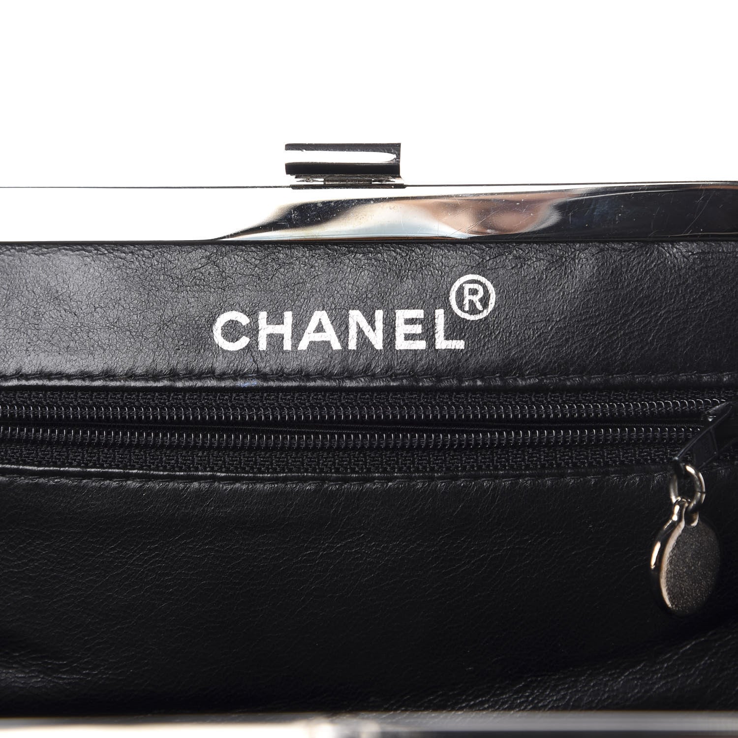 Chanel Patent Quilted Kisslock Frame Bag Black 8 of 17