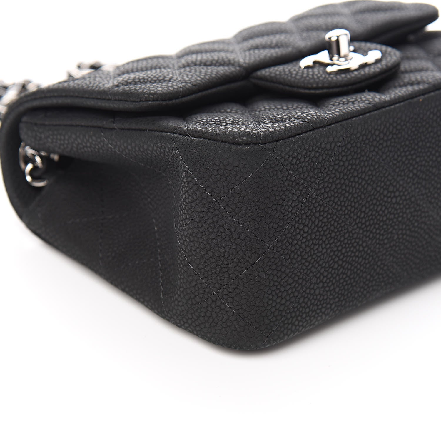 Chanel Iridescent Caviar Quilted Mini Square Flap Black 8 of 11