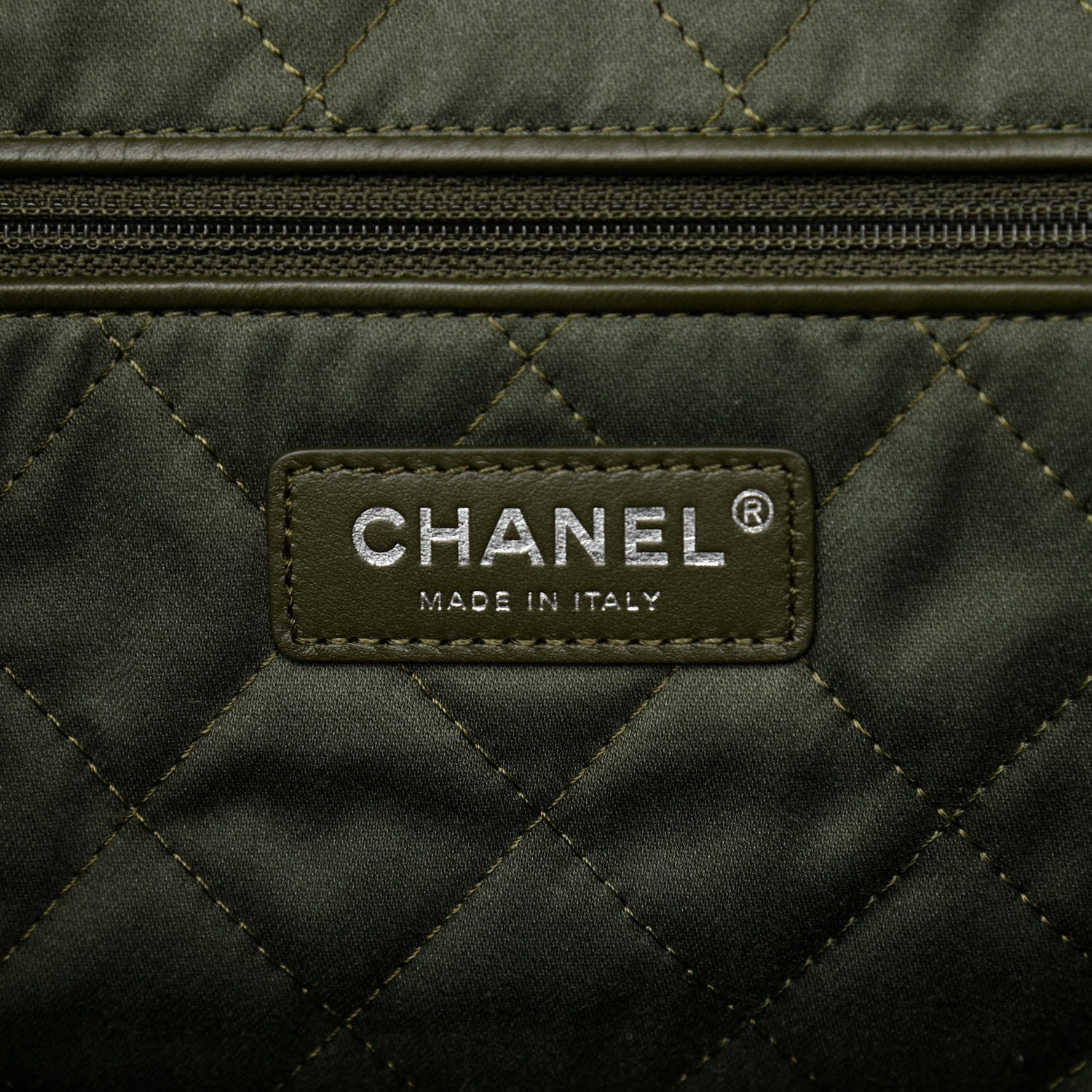 Chanel Shiny Calfskin Quilted Small Chanel 22 Khaki 7 of 10