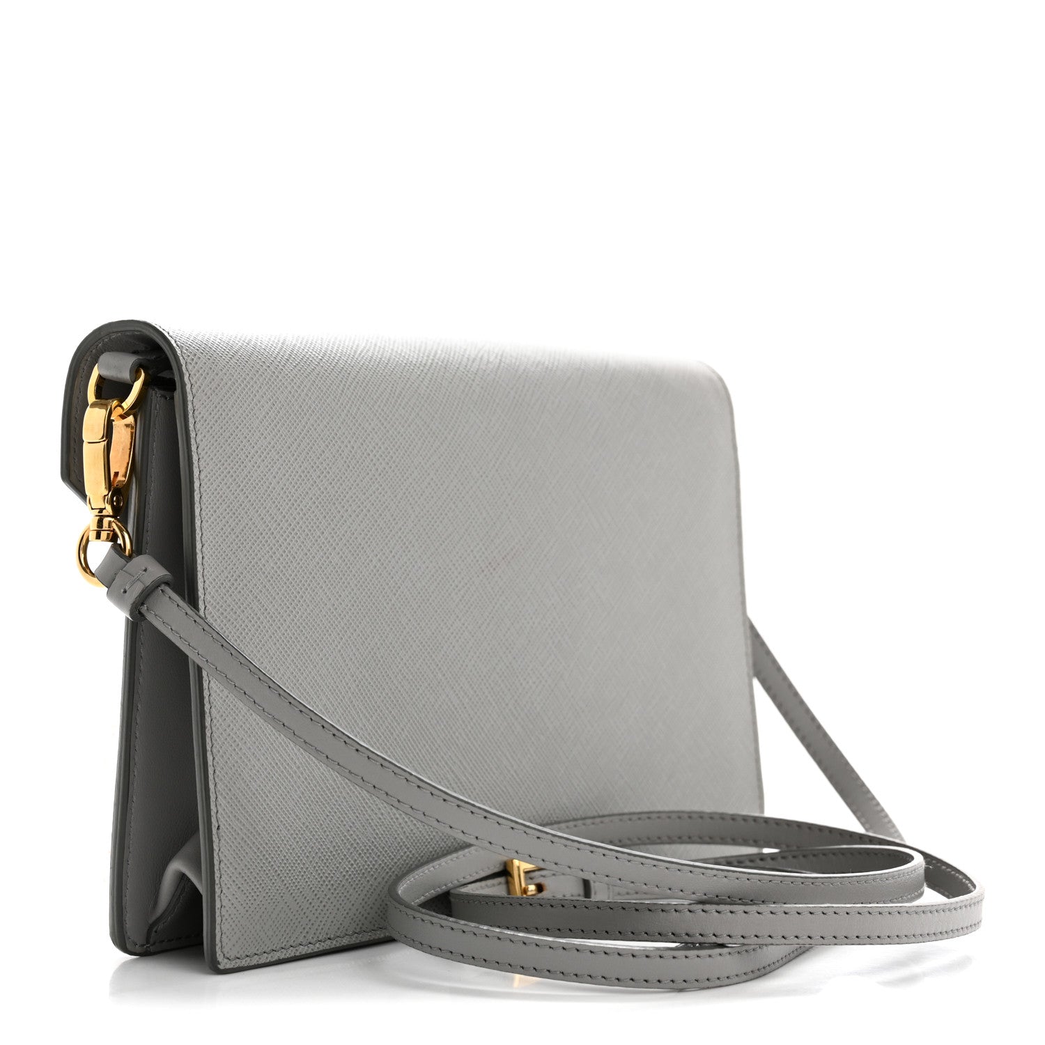 Prada Saffiano City Calfskin Monochrome Envelope Crossbody Nube 4 of 14