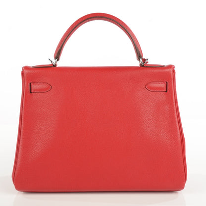 Hermes Togo Kelly Retourne 32 Rouge Casaque 21 of 24