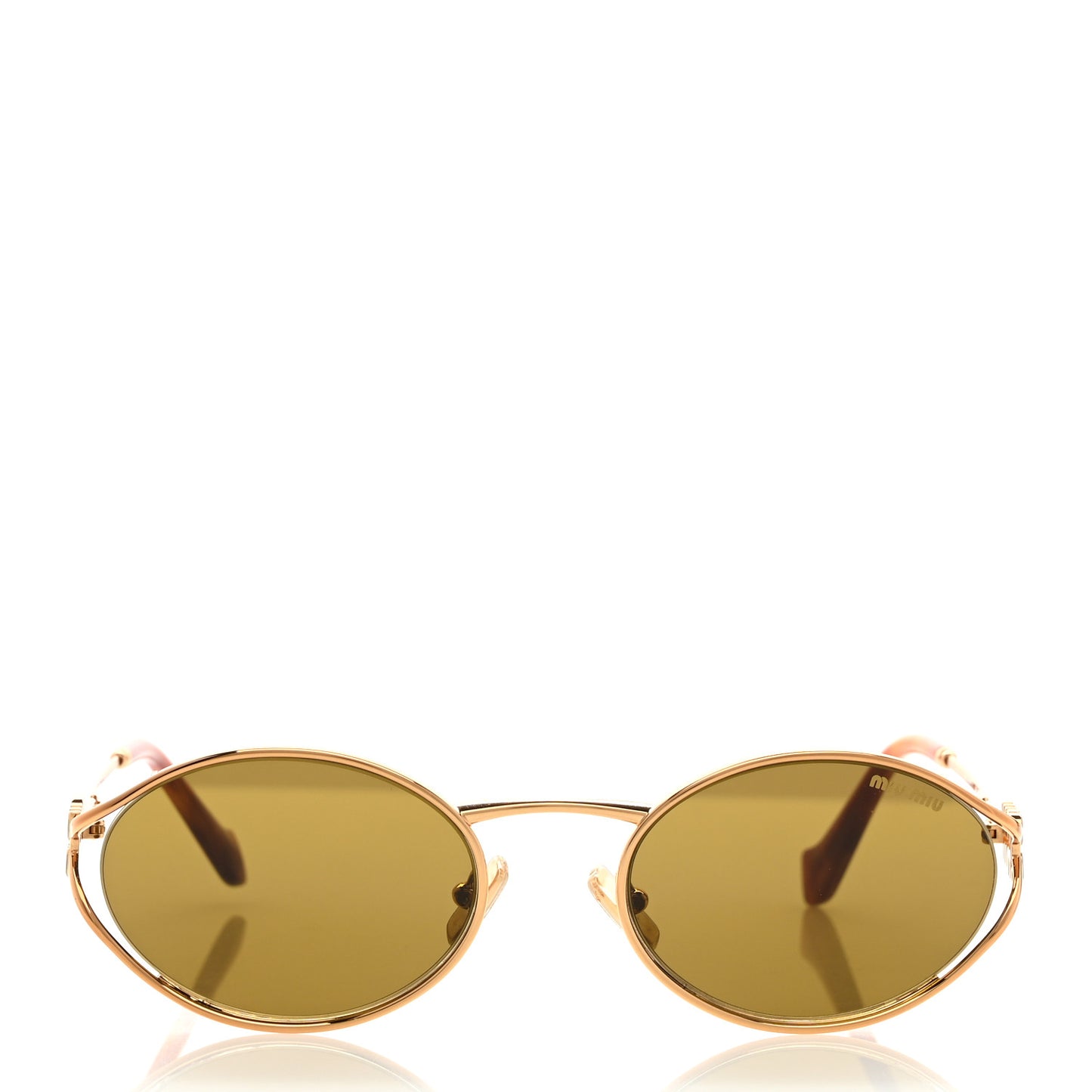Metal Oval Sunglasses SMU52Y Tortoise