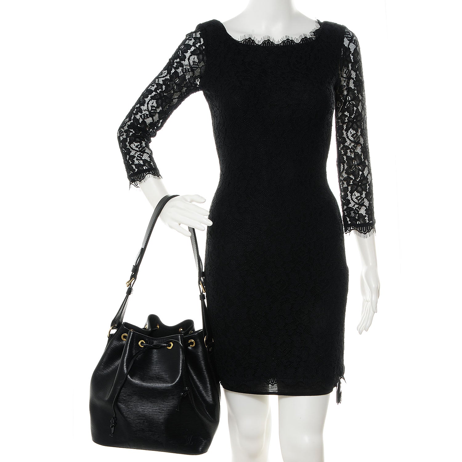 Louis Vuitton Epi Petit Noe Black 2 of 7