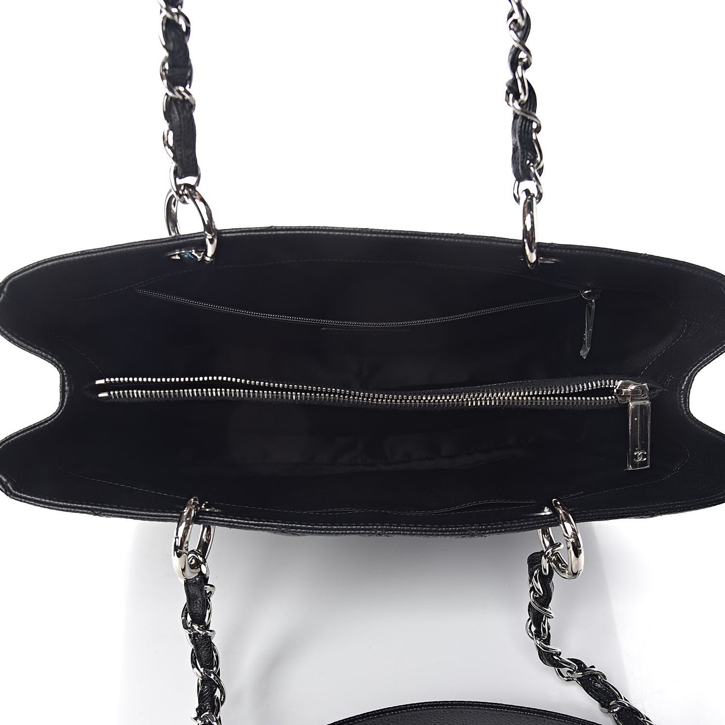 Caviar Quilted Grand Shopping Tote GST Black