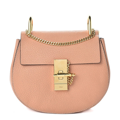 Chloe Grained Lambskin Mini Drew Shoulder Bag Gingerbread 1 of 11