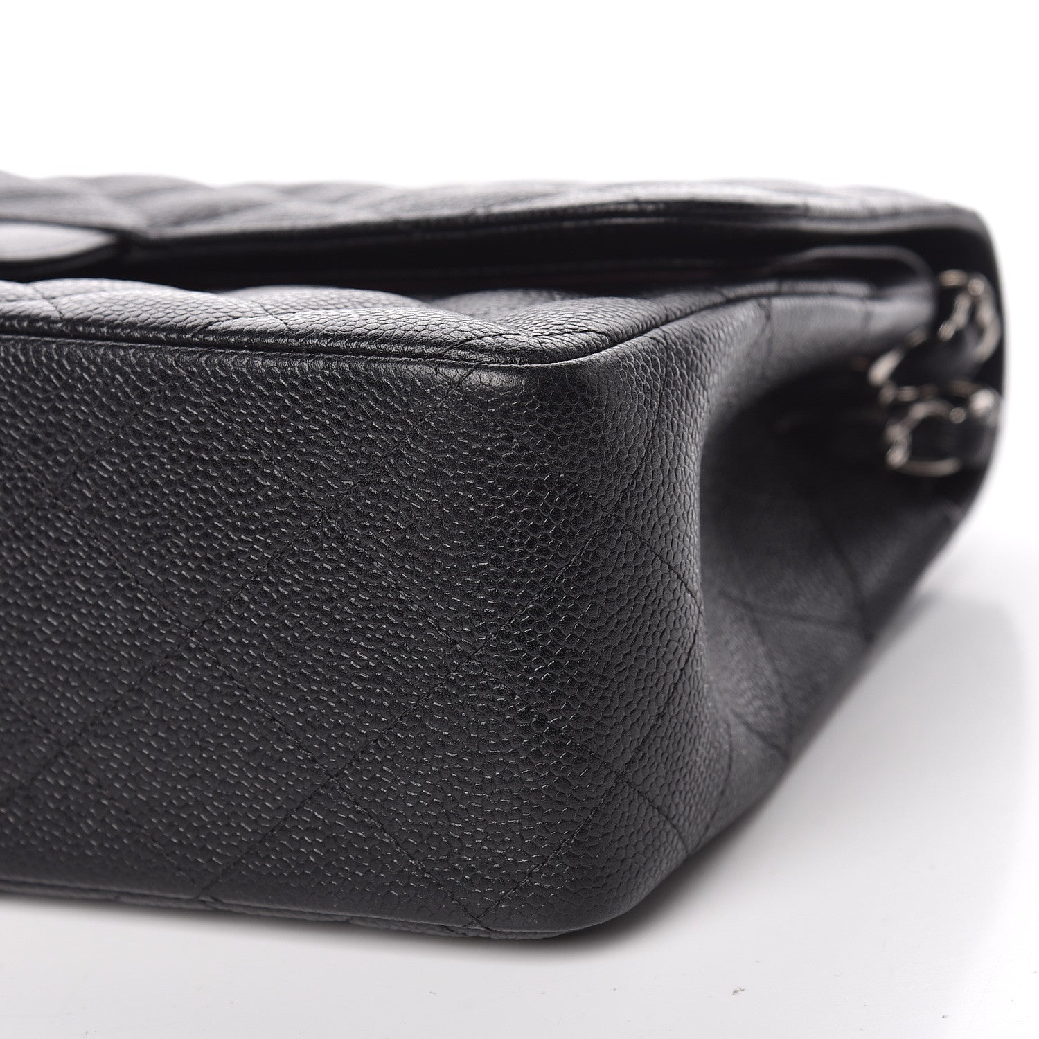 Chanel Caviar Quilted Jumbo Double Flap Black 6 of 13