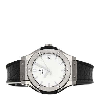 Hublot Titanium Alligator 33mm Classic Fusion Quartz Watch 581.NX.2611.RX 2 of 4