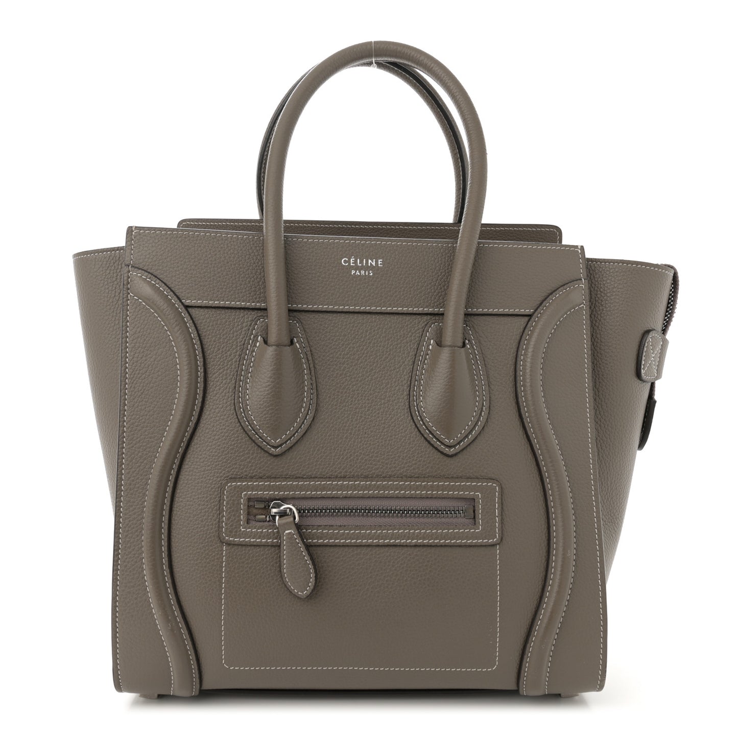 Drummed Calfskin Micro Luggage Souris