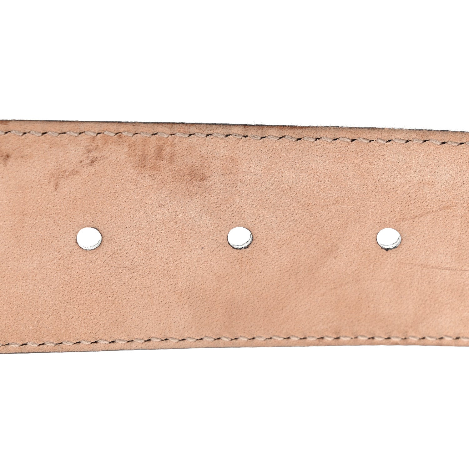 Gucci GG Supreme Monogram Selleria Calfskin Interlocking G 40mm Belt 90 36 Beige Ebony Cocoa 5 of 6