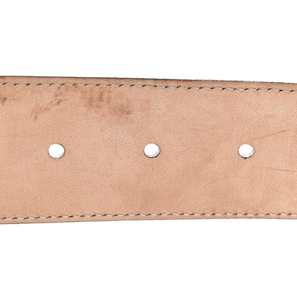 Gucci GG Supreme Monogram Selleria Calfskin Interlocking G 40mm Belt 90 36 Beige Ebony Cocoa 5 of 6