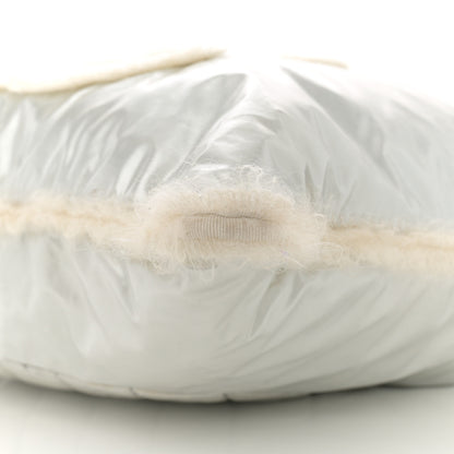 Chanel Vinyl Mohair Trimmed CC Bonbons Tote Silver 10 of 10