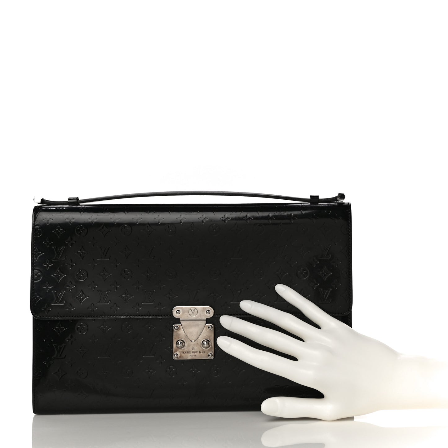 Monogram Glace Anouchka Pochette GM Black