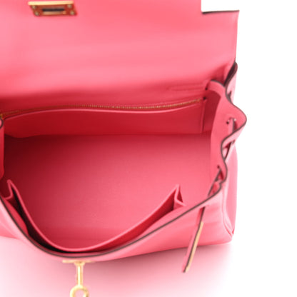 Hermes Swift Kelly Retourne 25 Rose Azalee 5 of 11