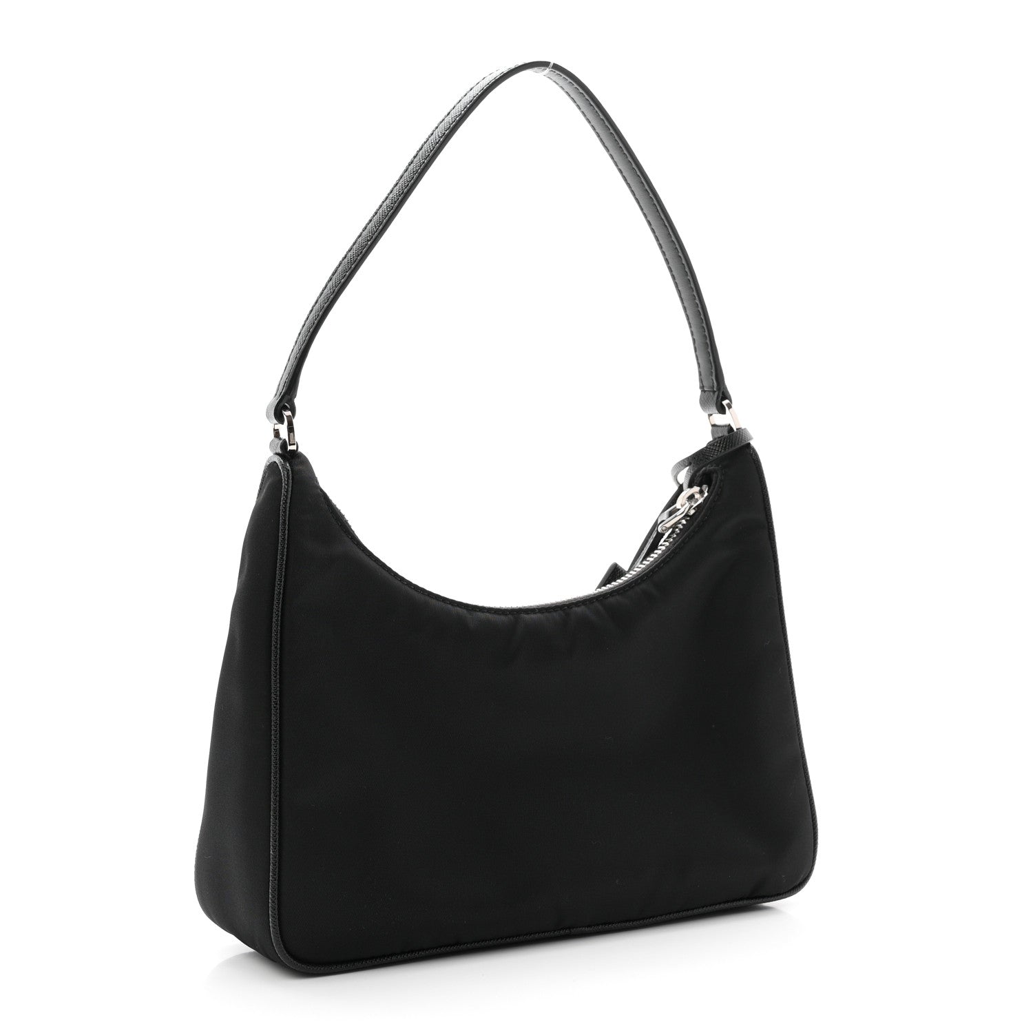 Prada Tessuto Nylon Saffiano Mini Re-Edition 2005 Bag Black 3 of 12