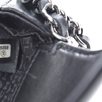 Chanel Lambskin Quilted Chocolate Bar 3 Chain Flap Black 7 of 12