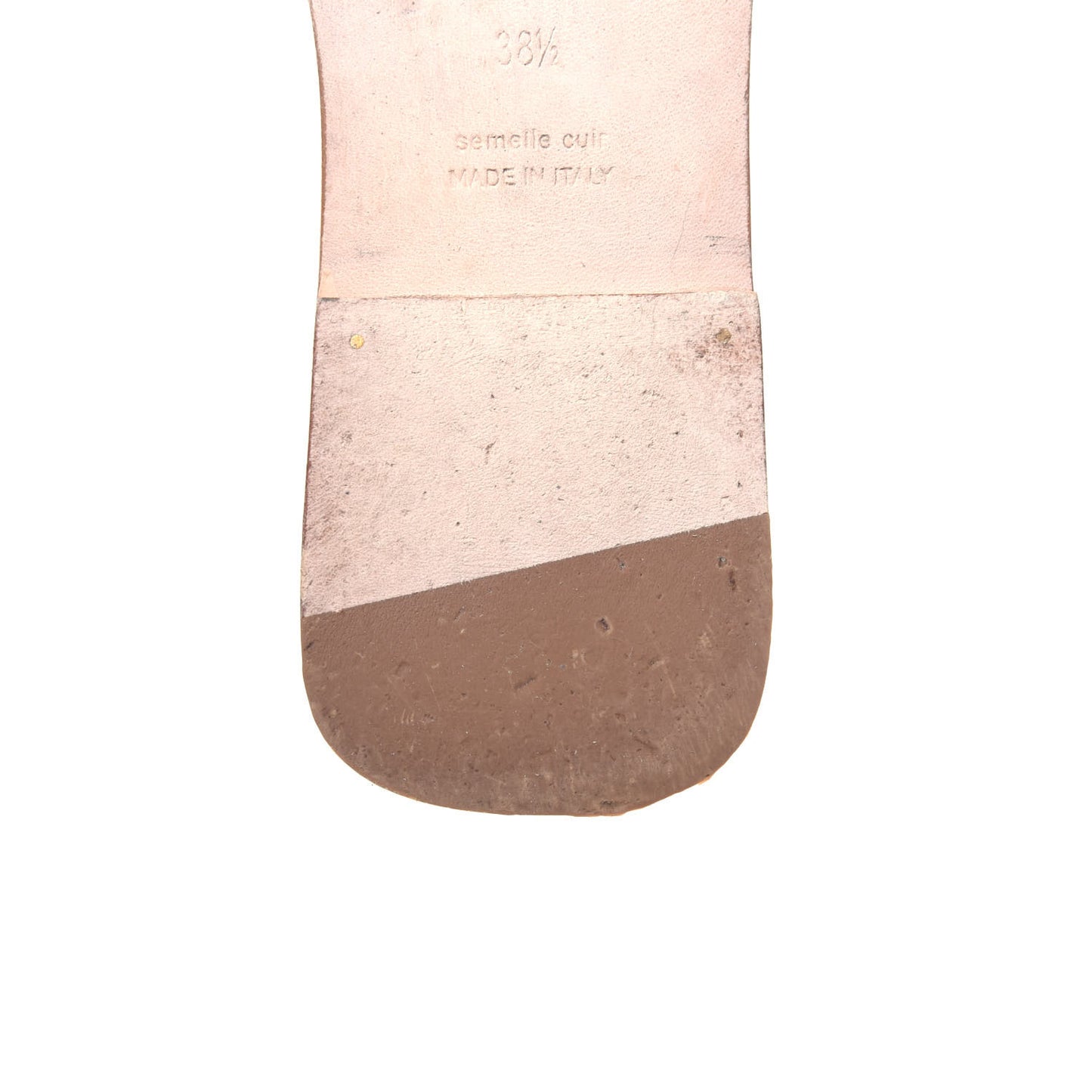 Box Calfskin Oran Sandals 38.5 Gold