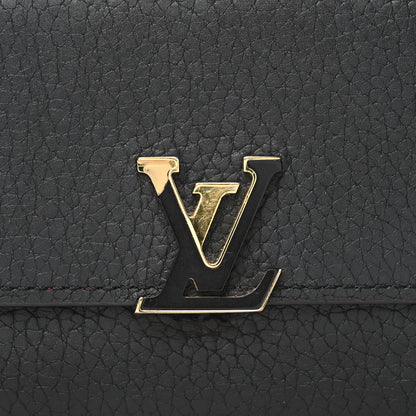 Louis Vuitton Taurillon Capucines Compact Wallet Black 8 of 14