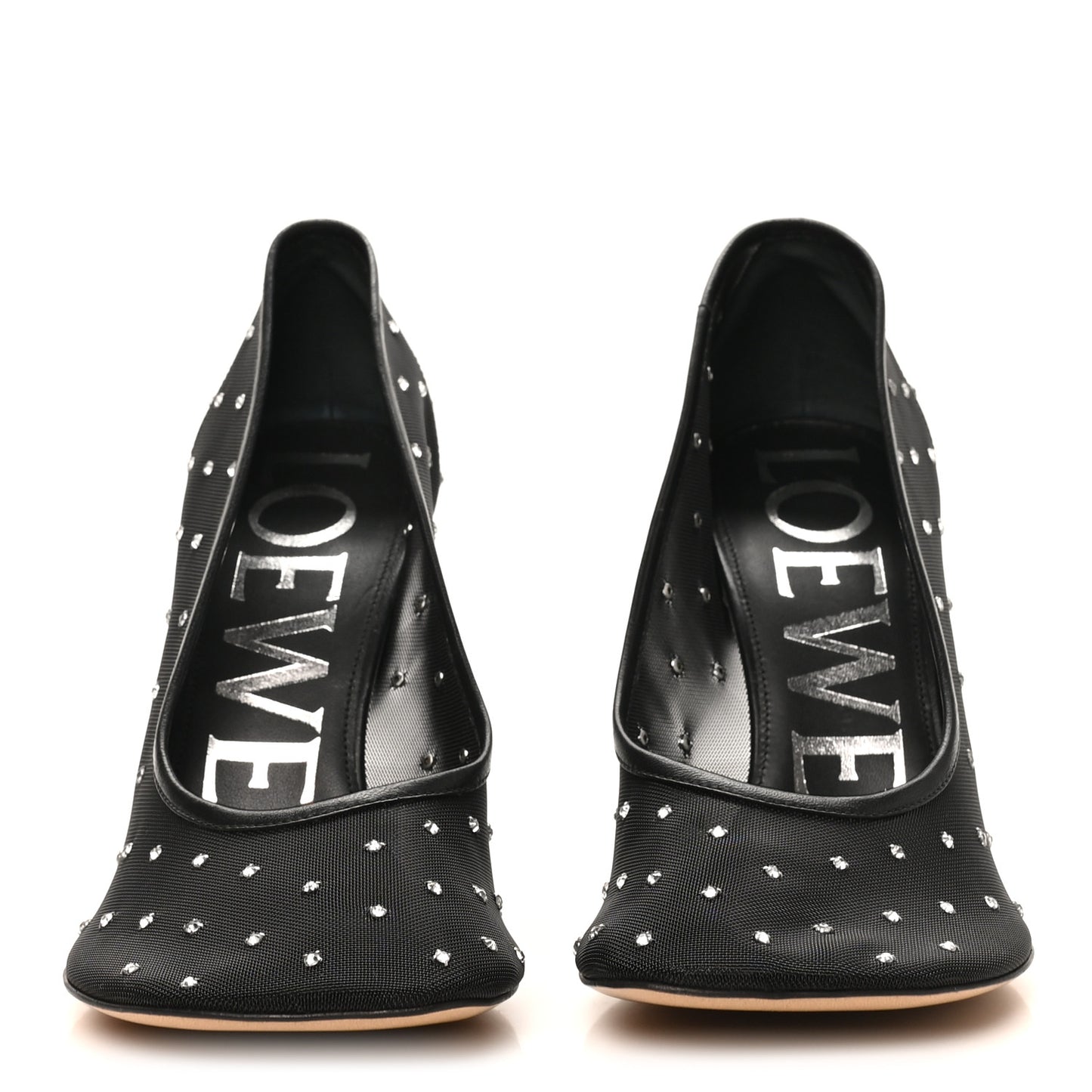 Mesh Crystal Toy 90 Pumps 39 Black