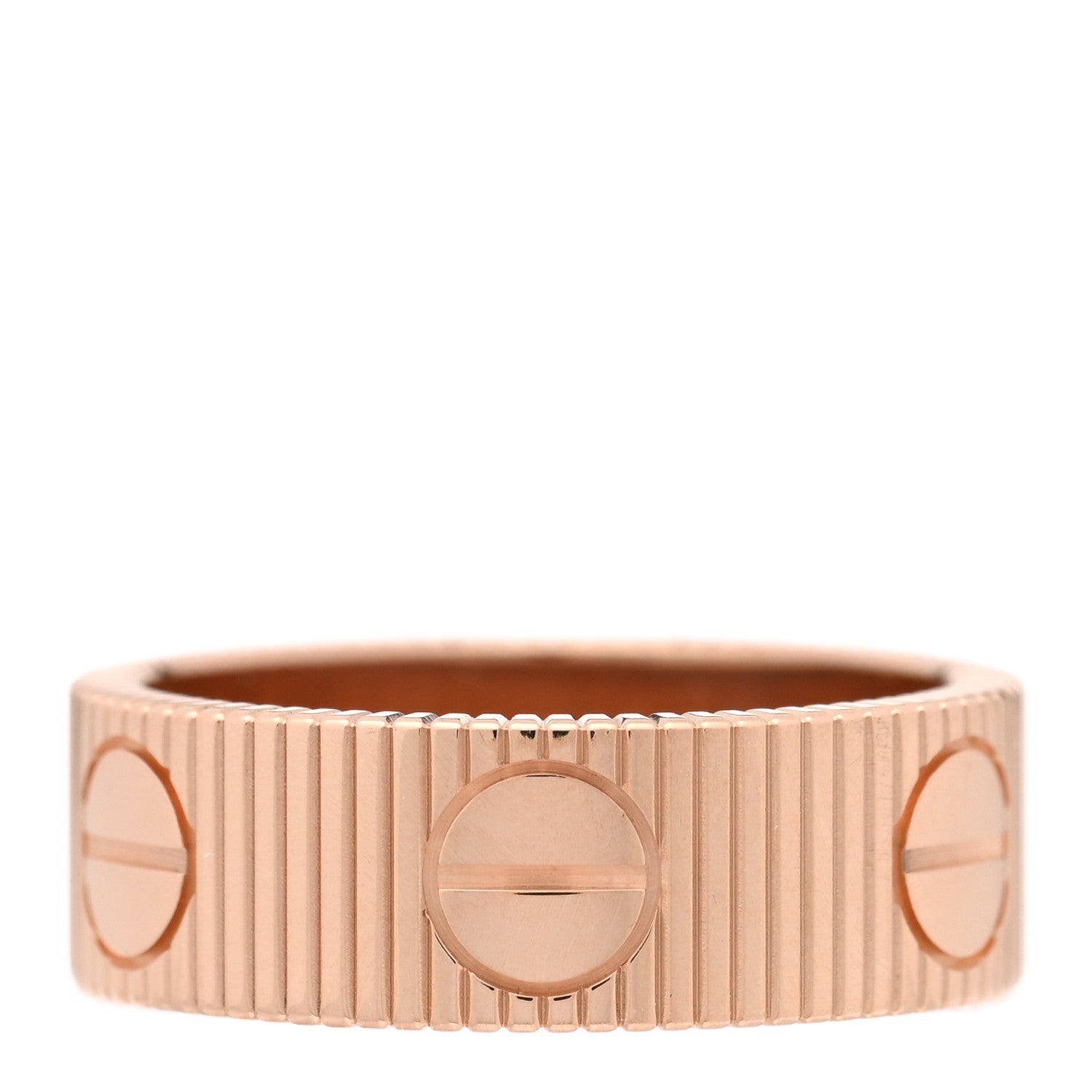 Cartier 18K Pink Gold 6.5mm LOVE Unlimited Ring 53 6.5 1 of 4
