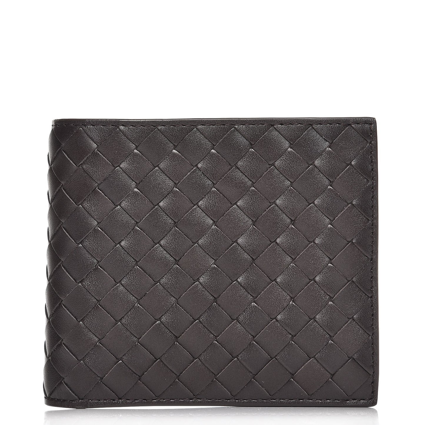 Nappa Intrecciato Bi-Fold Wallet Espresso
