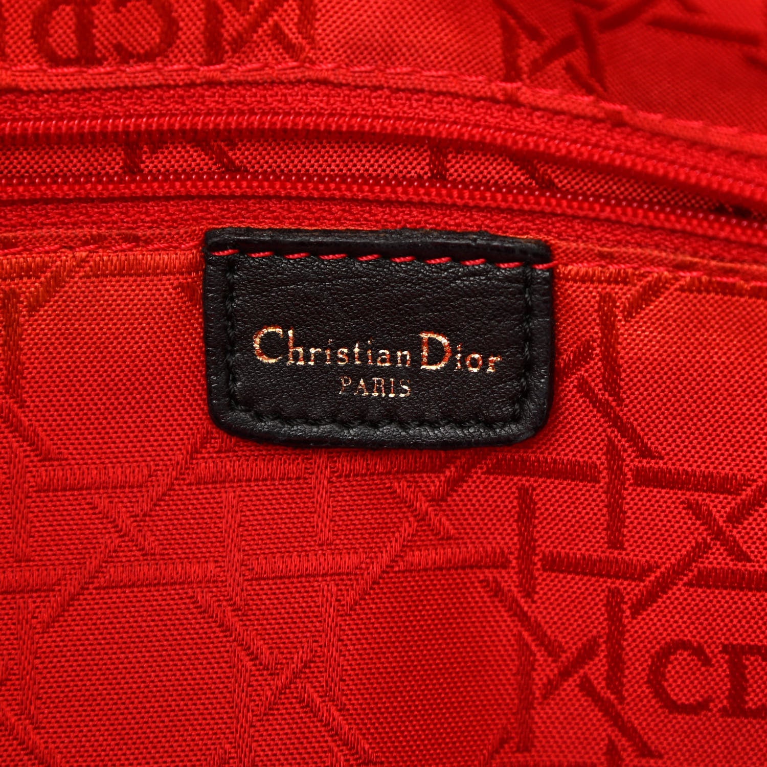 Christian Dior Lambskin Cannage Large Lady Dior Black 5 of 9