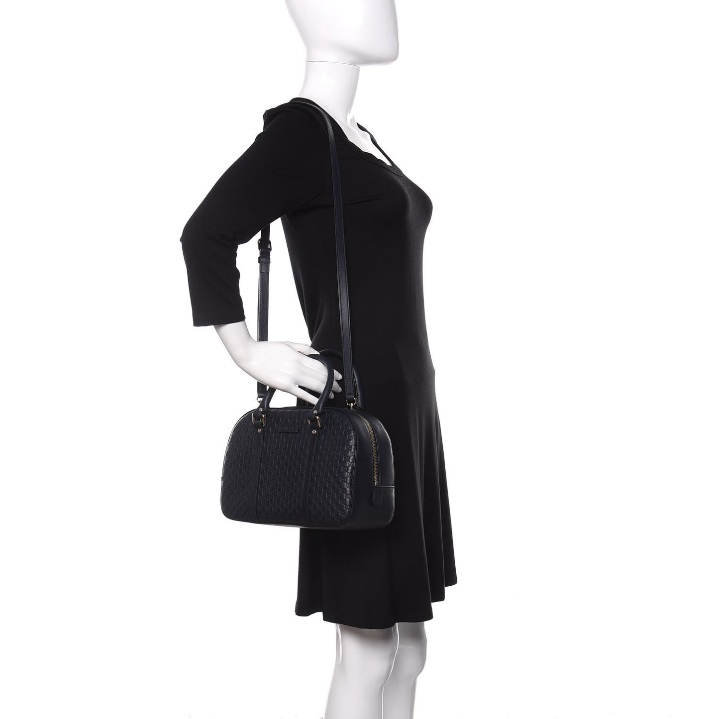 Microguccissima Medium Crossbody Bag Blue