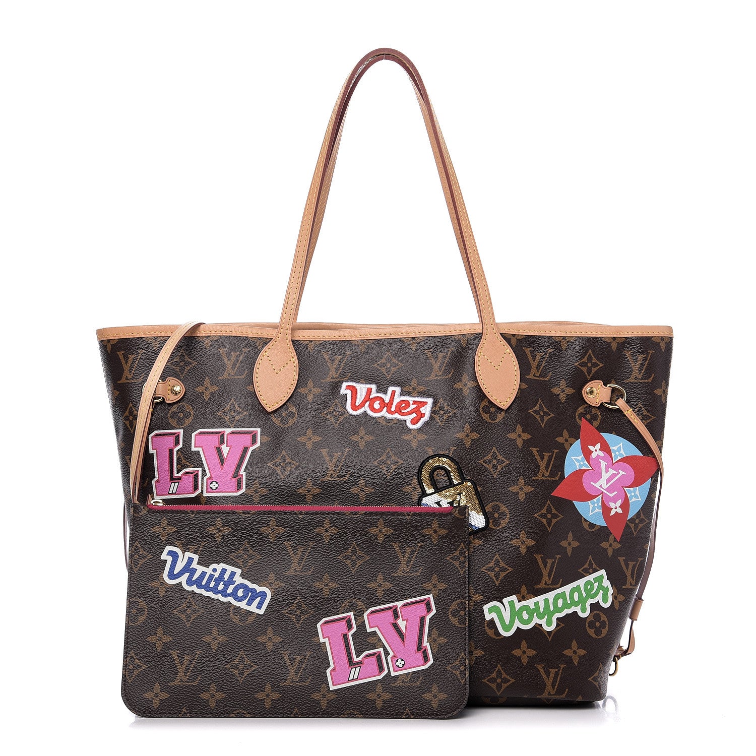 Louis Vuitton Monogram Travel Stickers Neverfull MM 1 of 11