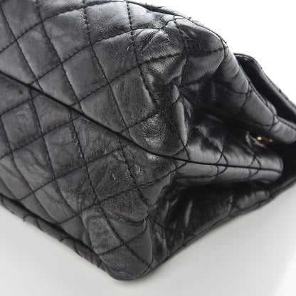 Chanel Metallic Aged Calfskin Accordion Reissue 2.55 Flap Dark Silver 6 of 9
