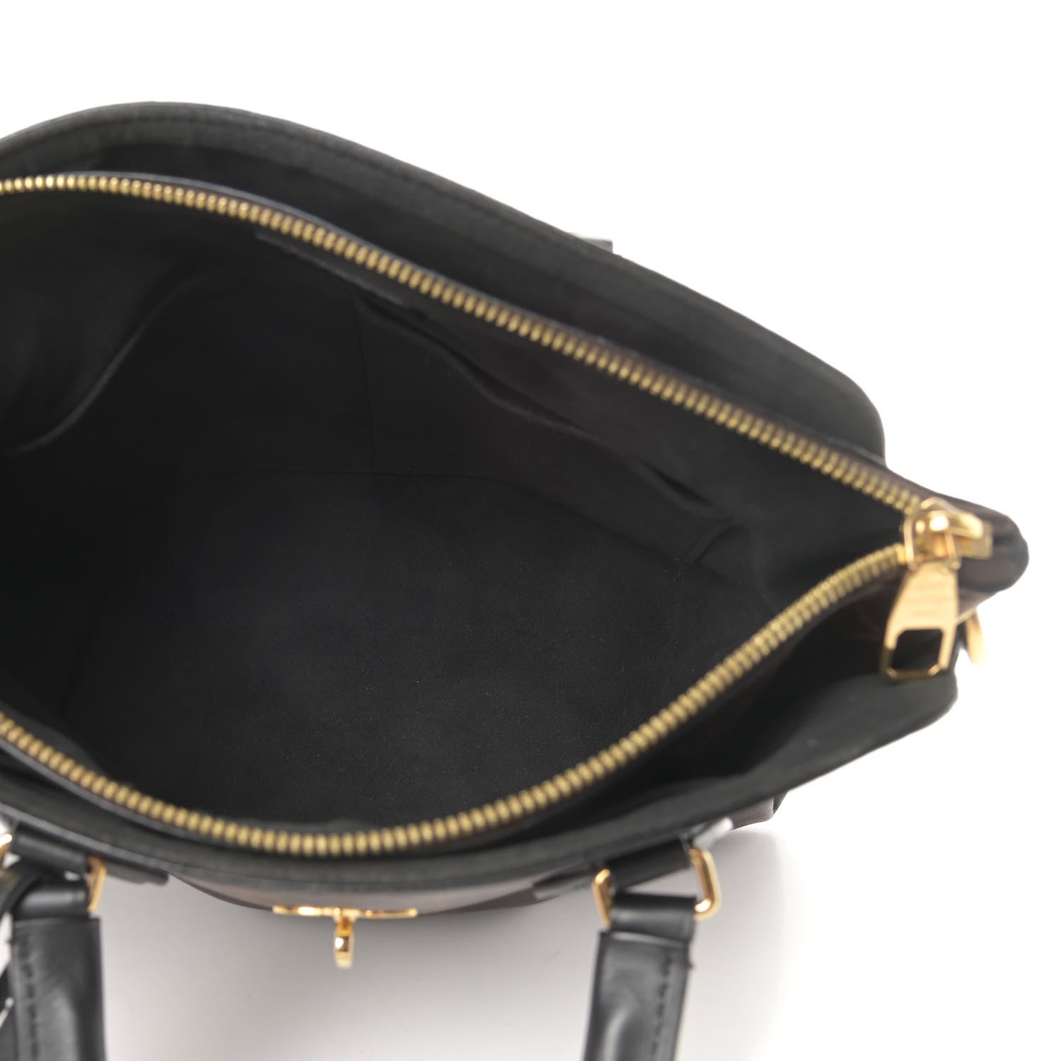 Louis Vuitton Monogram Flower Zipped Tote PM Black 5 of 11