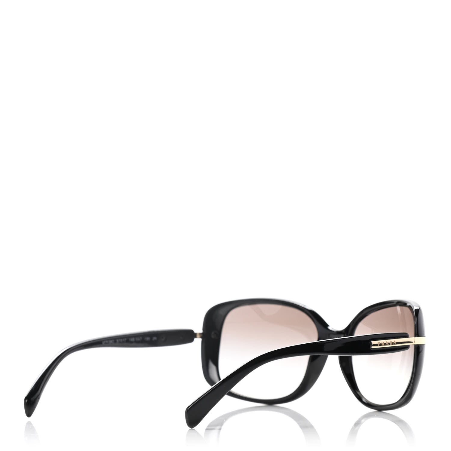 Prada Square Sunglasses SPR 08O Black 8 of 15