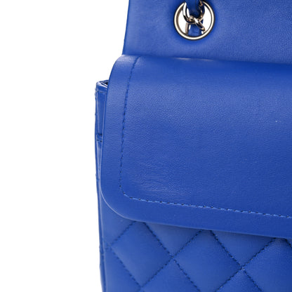 Chanel Lambskin Quilted Small Double Flap Blue 12 of 14
