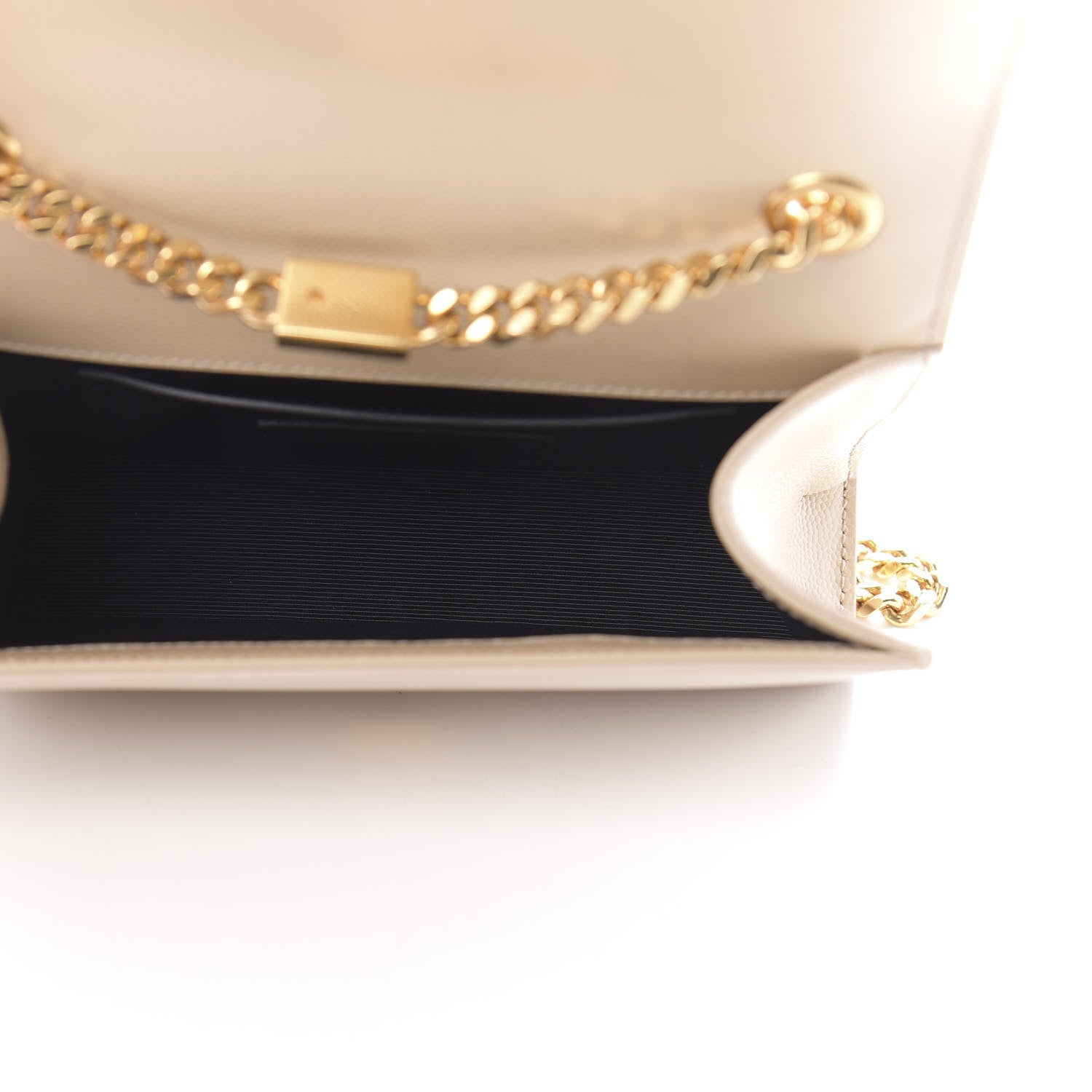 Saint Laurent Grain De Poudre Small Monogram Kate Satchel Nude Powder 5 of 12