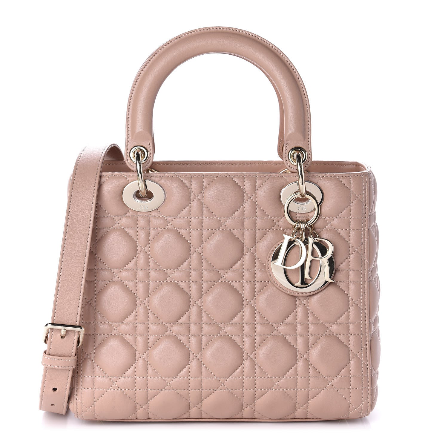 Christian Dior Lambskin Cannage Medium Lady Dior Fard 1 of 10